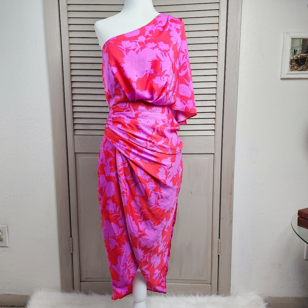 DO+BE Multicolor floral off shoulder Womens Party dress